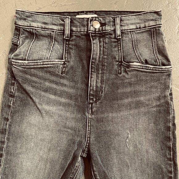 FAVORITE DAUGHTER 'THE JORDIE" DISTRESSED SUPER HIGH WAIST JEANS - Picture 8 of 12